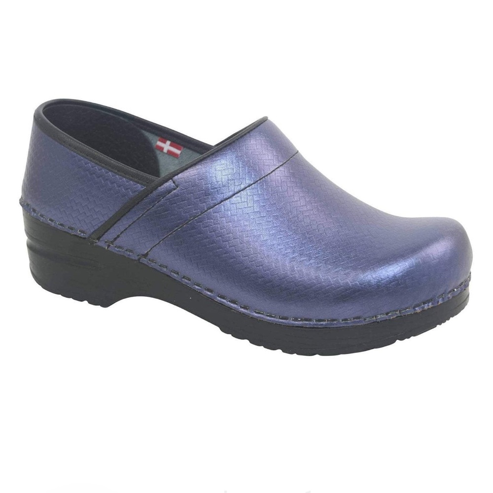 Sanita Purple Metallic Clog